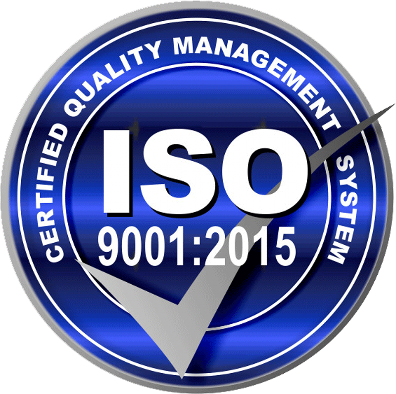 ISO 9001:2015 Certified Quality Management System Seal of Approval